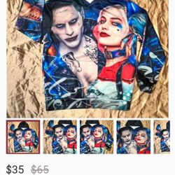 Harley Quinn & Joker Hoodie XXL  