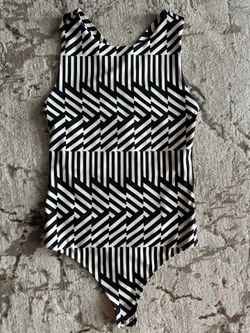 Express Black-and-white bodysuit size small