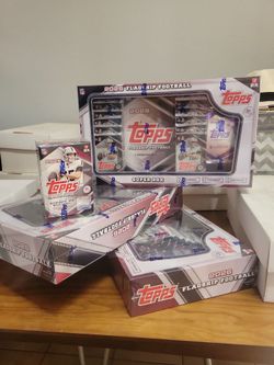 2026 Topps Flagship Football Card Boxes SUPER MEGA is 100$ each Blaster 40$ FUK CANCER Card is in here people chasing