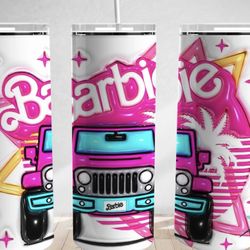 Barbie Tumbler 20 Oz Glow In The Dark