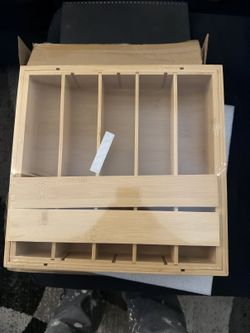 MinBoo Bamboo K-Cup Holder / Tea Organizer — New — $25