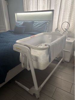 Smart Baby Bassinet,  Maydolly Automatic Rocking Bassinet ,White