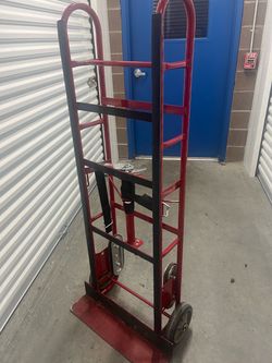 Red Steel Appliance Hand Truck Dolly