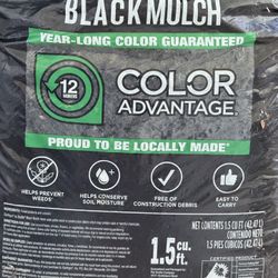 3 BRAND NEW BAGS SCOTTS BLACK MULCH 
