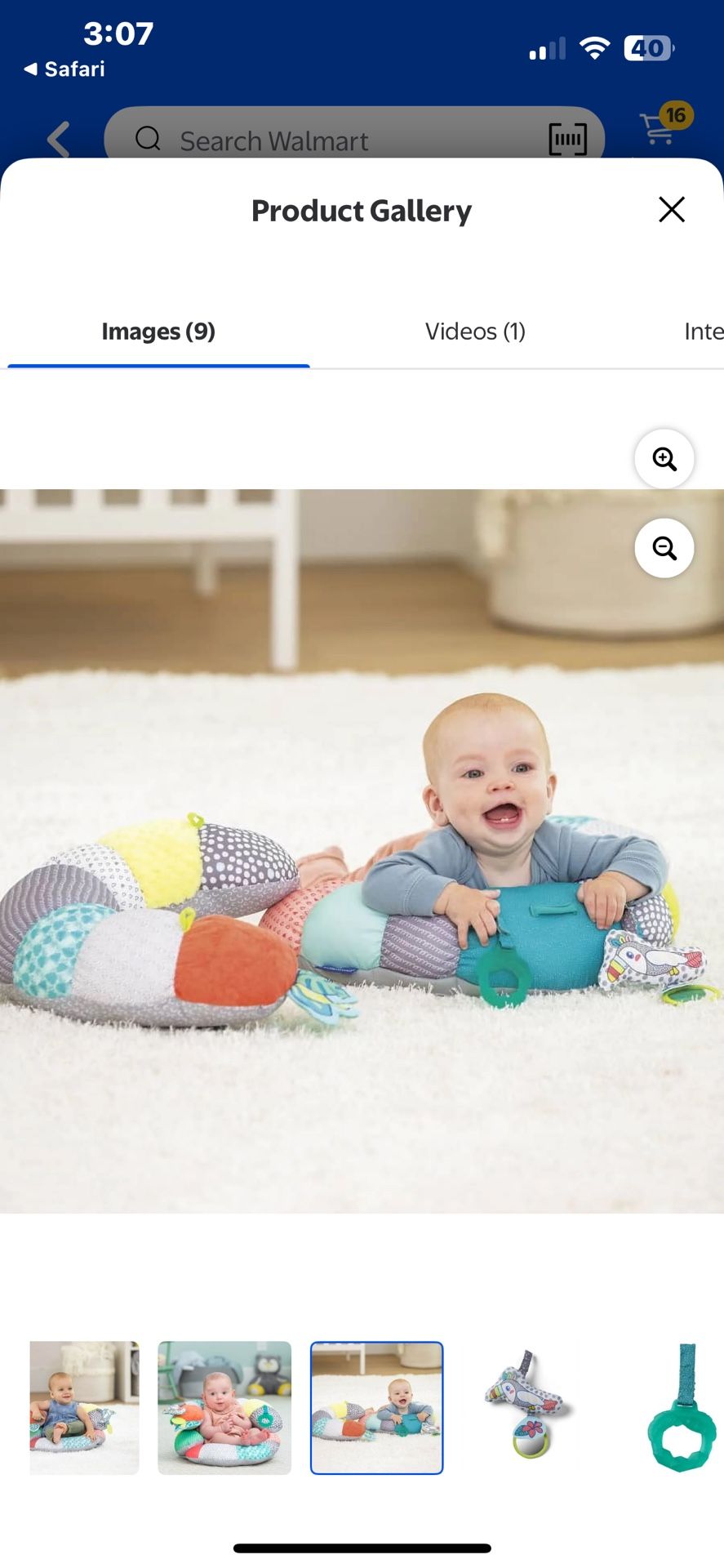 Infantino 2-in-1 Tummy Time & Seated Support 