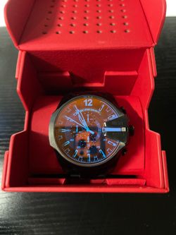 Diesel Mega Chief iridescent black steel 51mm