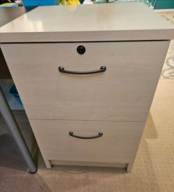 Modern Light Wood Grain Office Filing Cabinet (ExcellentModern Light Wood Grain Office Filing Cabinet (Excellent