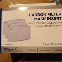 Carbon Filter Mask Inserts Into Any COVID Face Mask