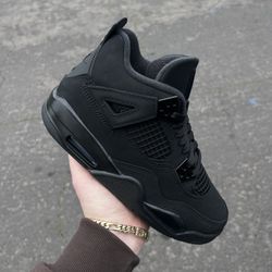 Jordan 4 Black Cat Grade school Sizes 3.5Y-5Y5 Women - 6.5 Women
