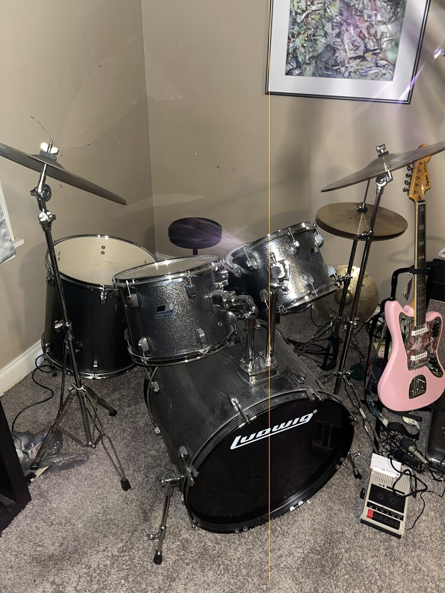 Ludwig Back Beat 5 piece Drum Kit