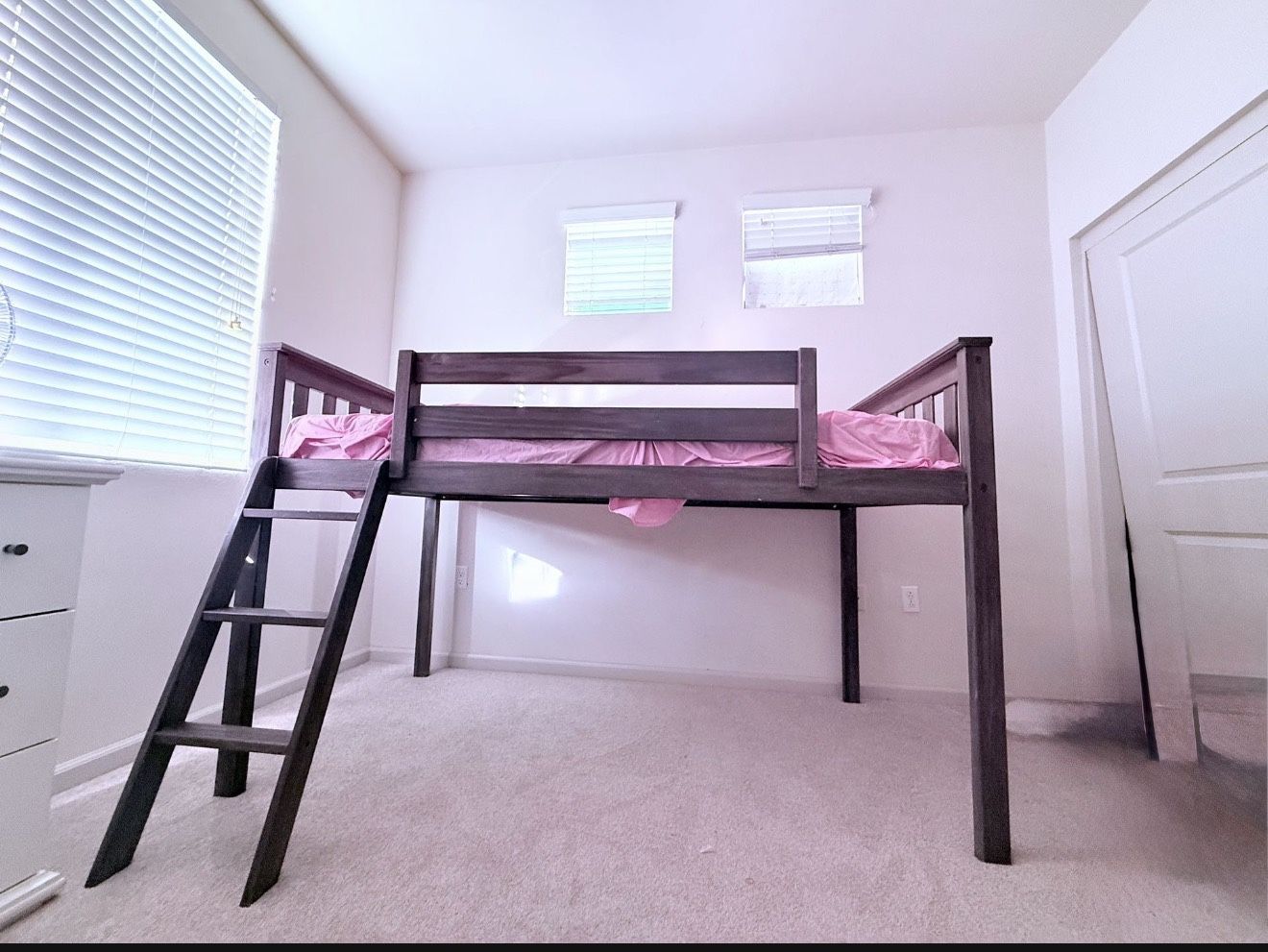 Solid Wood Loft Bed – Space Saving, Sturdy & Excellent Condition