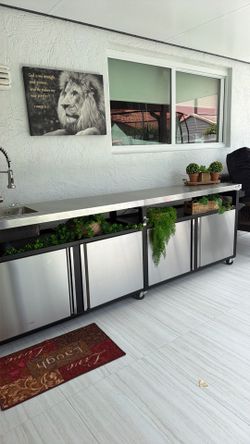 Meseta con fregadero para terraza