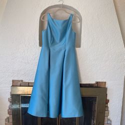 Blue Tafta Dress