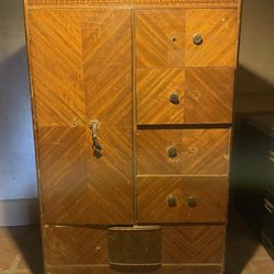 Antique Waterfall Armoire (Pasadena Area)