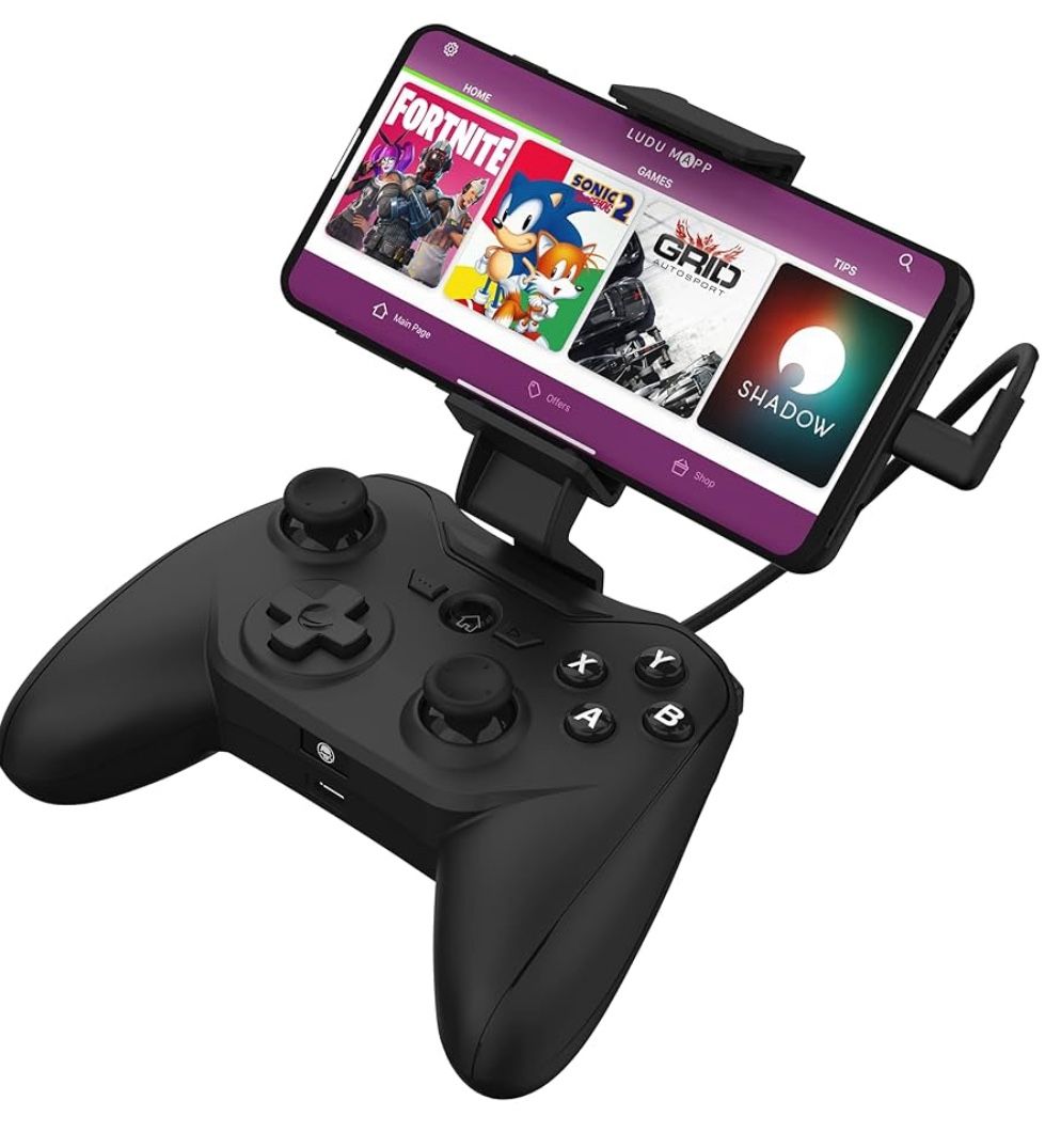 Rotor Riot Gaming Controller for Android – Wired Android Gamepad with Triggers, Power Pass Through Charging