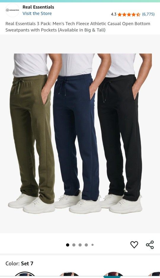 Men's Size XXL Fleece Sweatpants