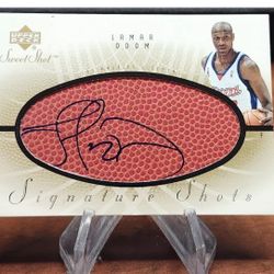 2002 Upper Deck Signature Shots LAMAR ODOM Relic/Auto