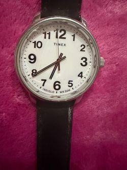 Men’s timex watch with leather band