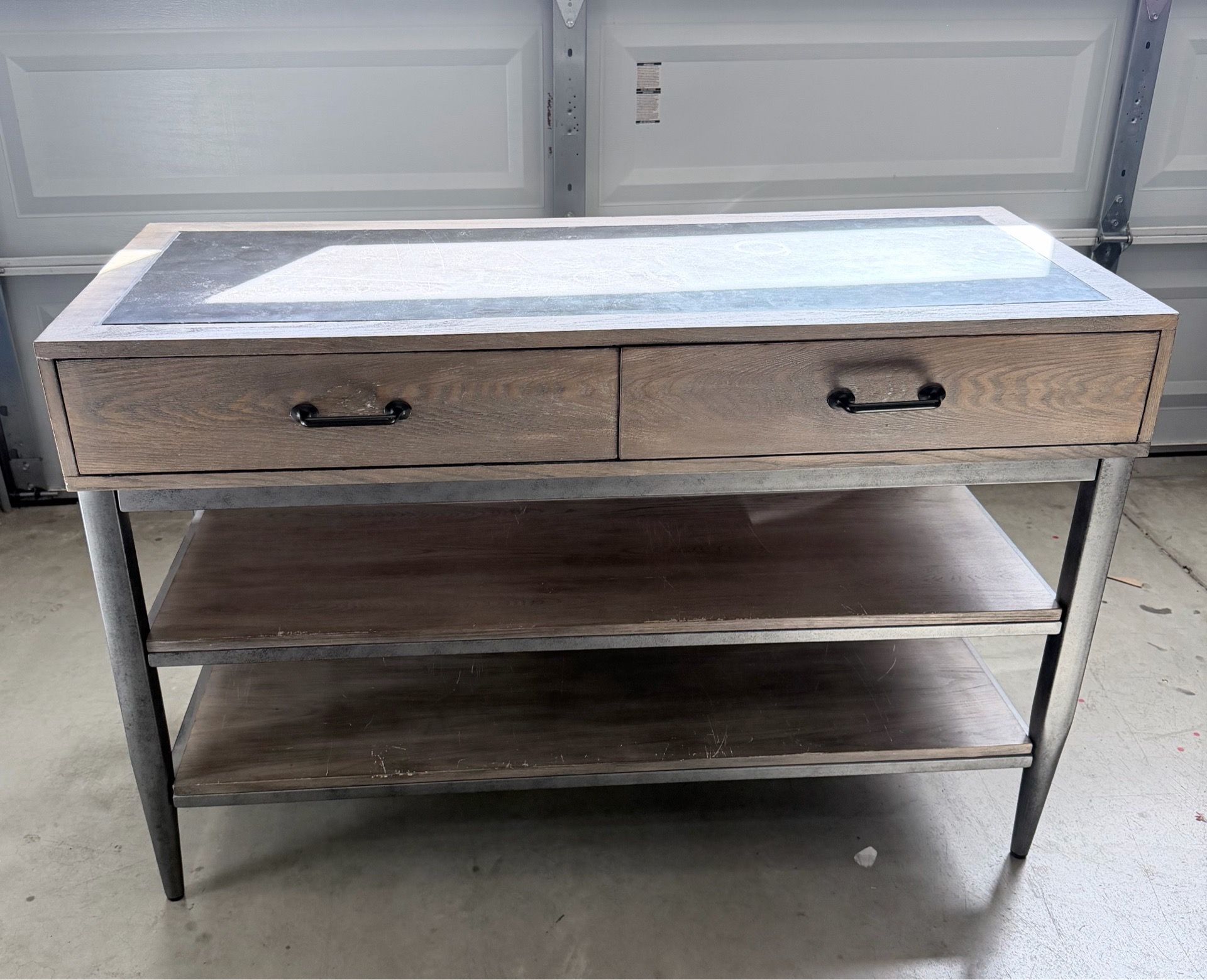 Industrial console table