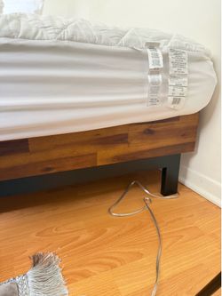 $50 Wooden QUEEN BED