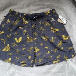 Nike ACG Trail Shorts Outdoor Hiking Insect Bug Print DR5735-437 Men's XL