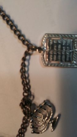 Sterling silver charm bracelet