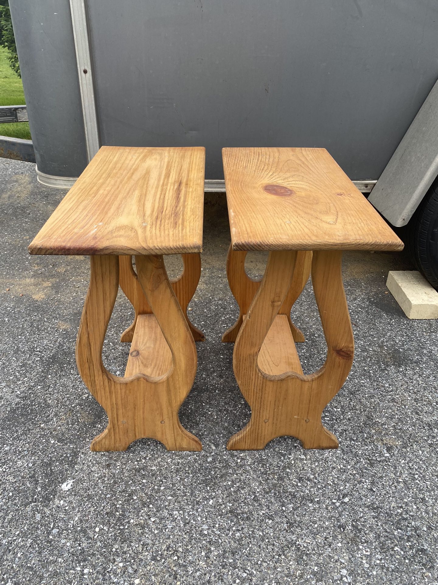 Solid Wood End / Side Tables -Good Cond. - Marietta, Pa Pick Up . 