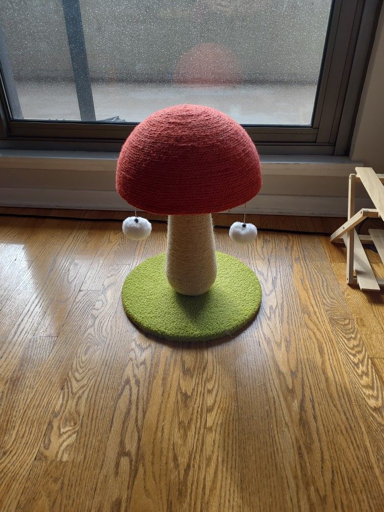 mushroom shaped cat scratch post