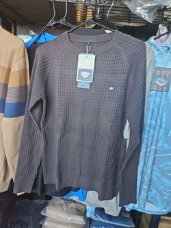 AIOPESON Premium Waffle Knit Crewneck Sweater