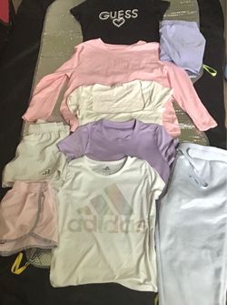 Shirts size-medium -small ,pants size -10-12,shorts size-small