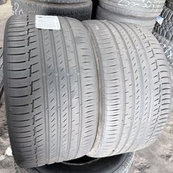 2 Used 315/30/22 Continental Premium Contact6 Tires 