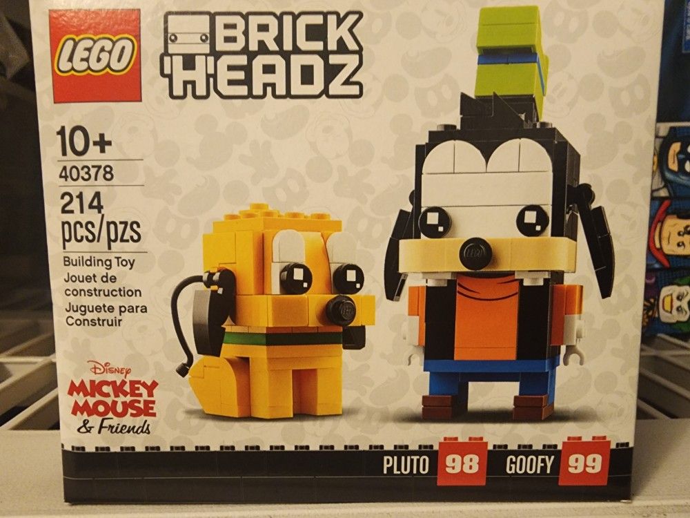 LEGO PLUTO & GOOFY BRICKHEADZ SET #40378