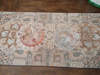 2 Beautiful Glass Bowls
