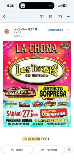 La Chona Fest Tickets