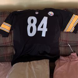 ANTONIO BROWN AUTHENTIC STITCHED NFL #84 STEELERS JERESY
