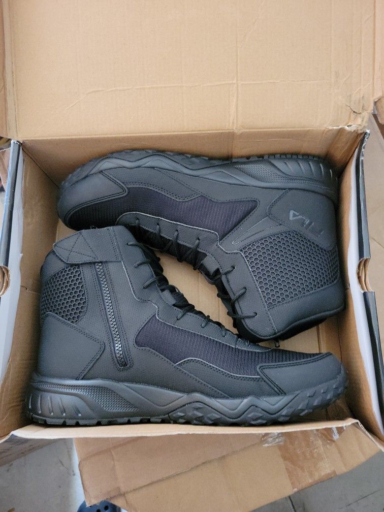 Fila Chastizer Black Work Boots Size 14 Men
