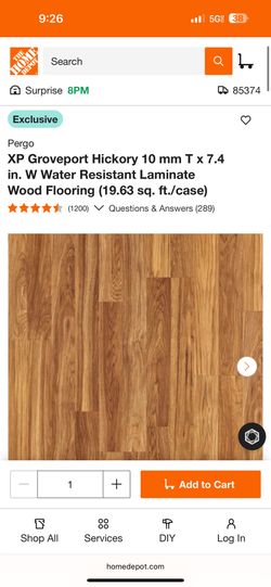 pergo xp flooring Highland Hickory LF000317