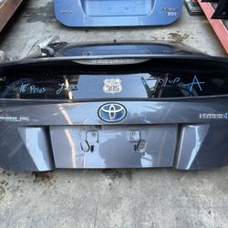 Toyota Prius Trunk Lid Assembly, 2016, GRAY EXT, rear view camera, rear wipers 2016 to 2018