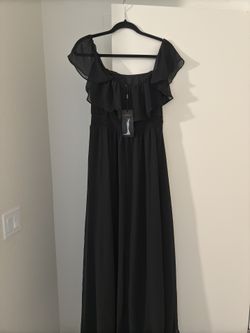 Black Bridesmaid Dress