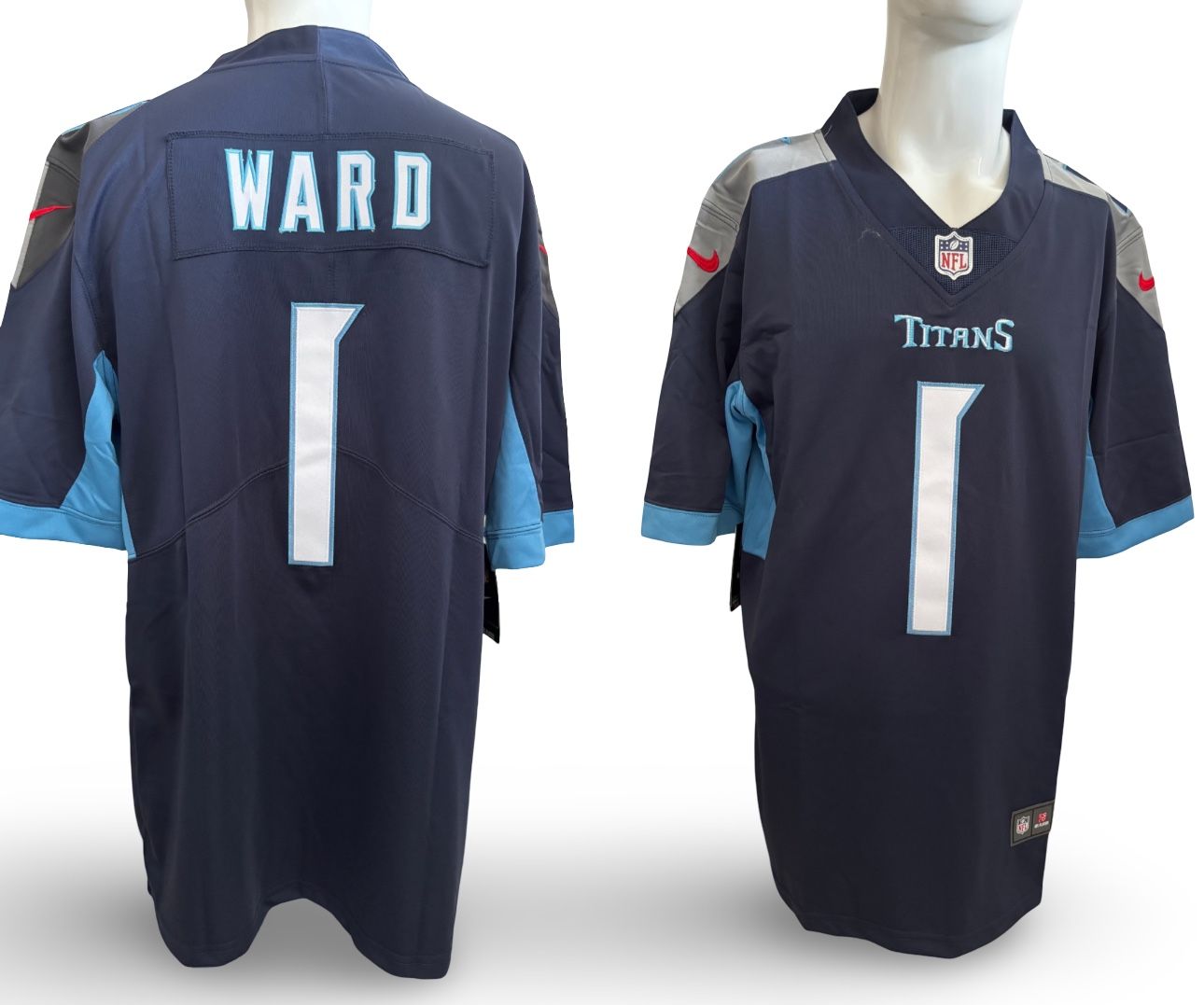 Tennessee Titans #1 Cam Ward Jersey Stitched S-3XL