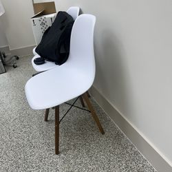 White Chairs x2