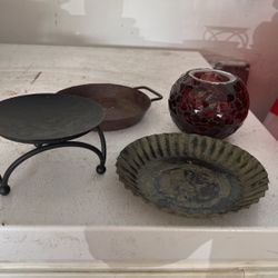 4 Various Candle Holders