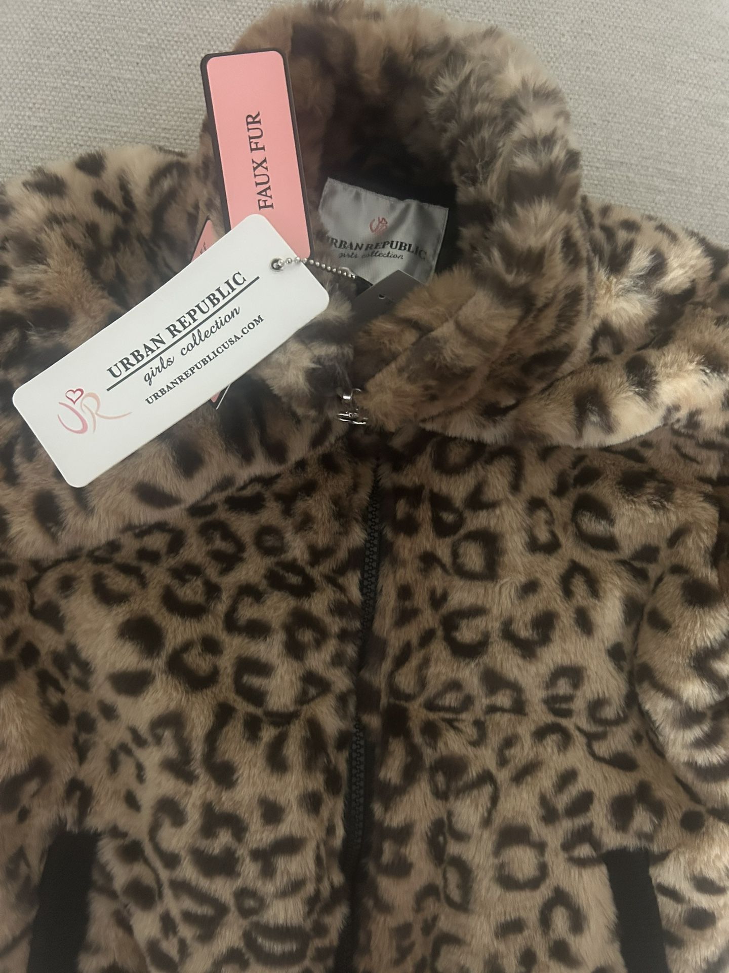 Girls Cheetah Jacket Size 10/12