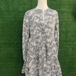 J Crew Zebra Print Striped Dress Size Medium 