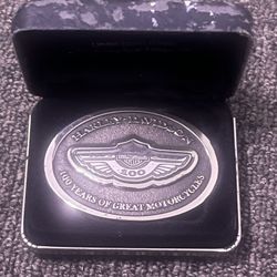 Harley Davidson 100th Anniversary Belt Buckle 