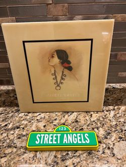 VTG 1970s R C Gorman Portrait of Yosie Ceramic Art Tile  12”x12”