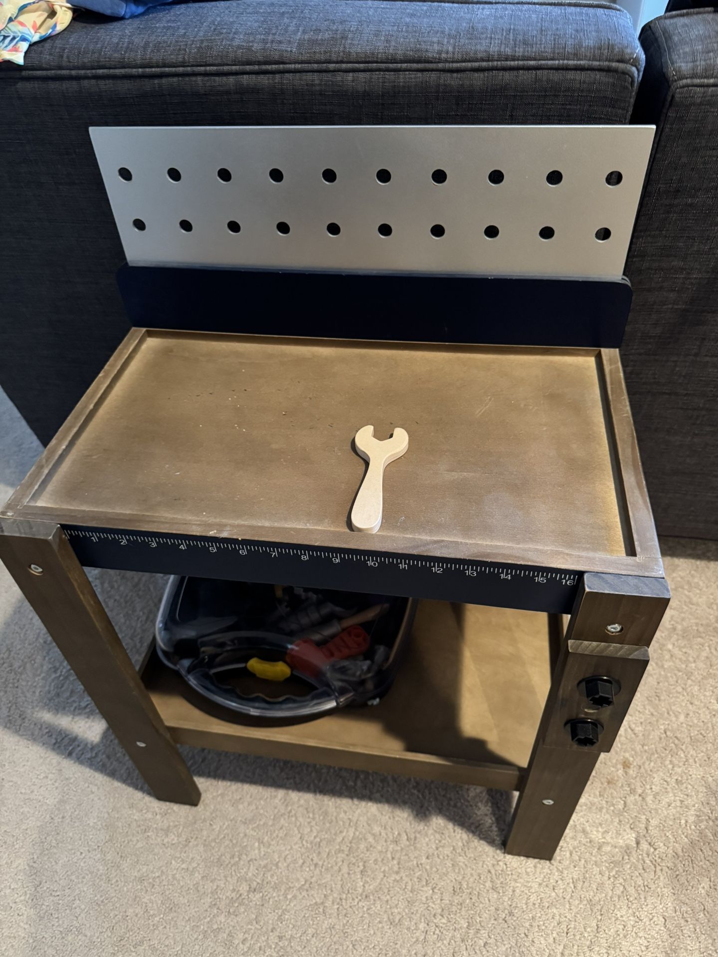 Pottery Barn Tool Bench With Box Of Tools