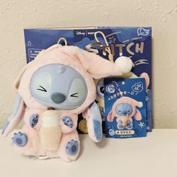 Disney Miniso Stitch Blind box Milk tea Desire Plush. Plushy Eat something before sleep Kid Gift