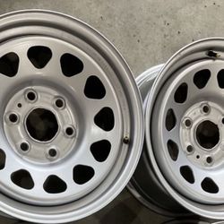 2 OEM CHEVY STEELIES