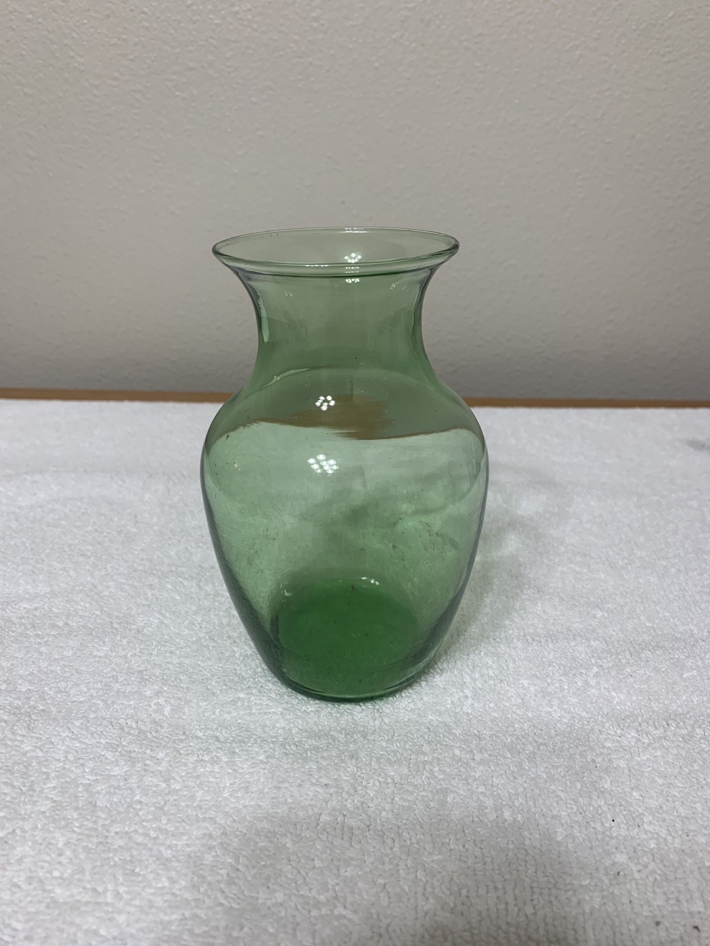 Glass  Green  Vase  